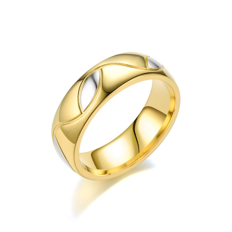 Jewelry Lady Geometric Stainless Steel 18K Gold Plated