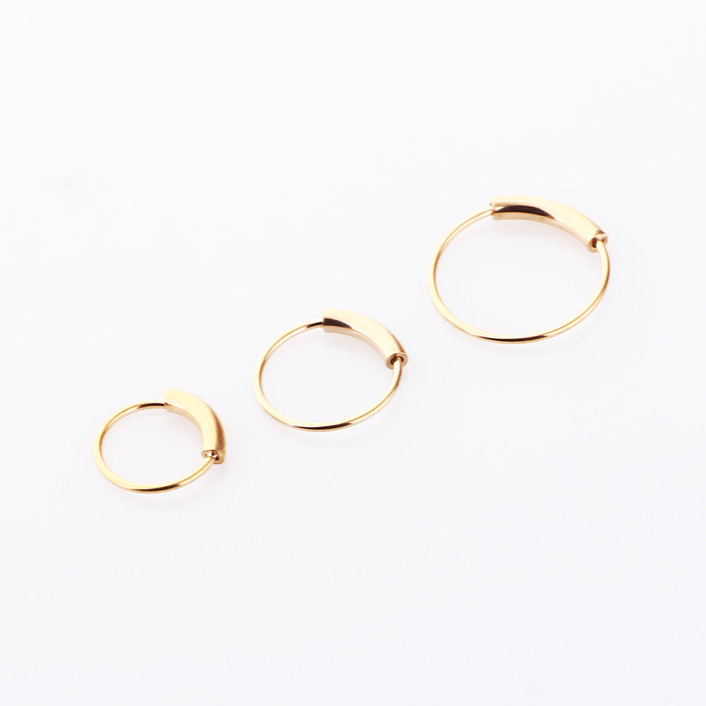 fashion u shape metal earrings 1 piece