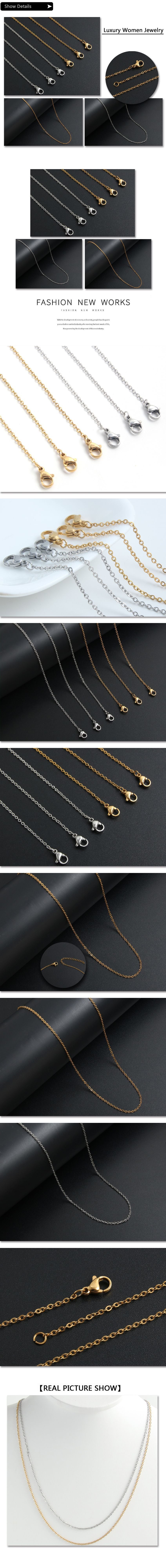 Jewelry Hip-Hop Simple Style Solid Color 304 Stainless Steel Plating Necklace