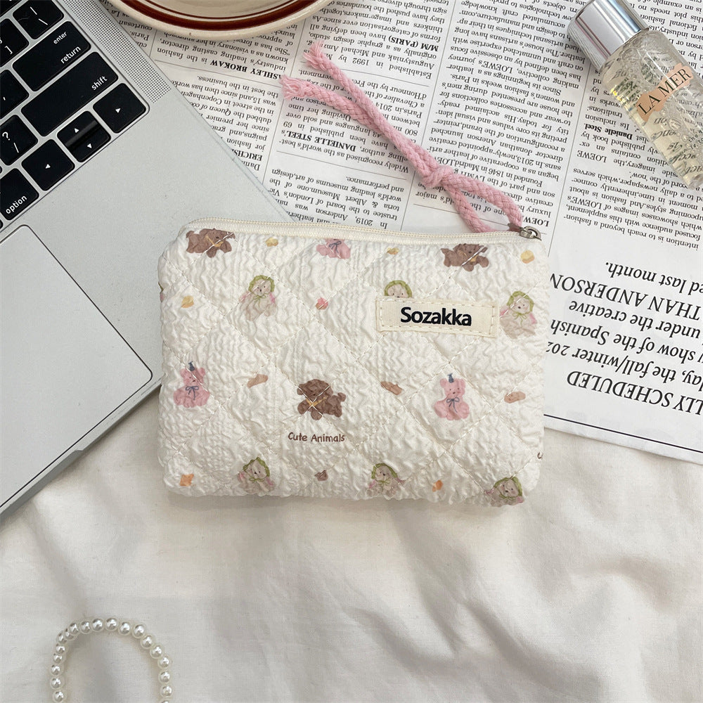 Streetwear Cartoon Polyester Square Makeup Bags