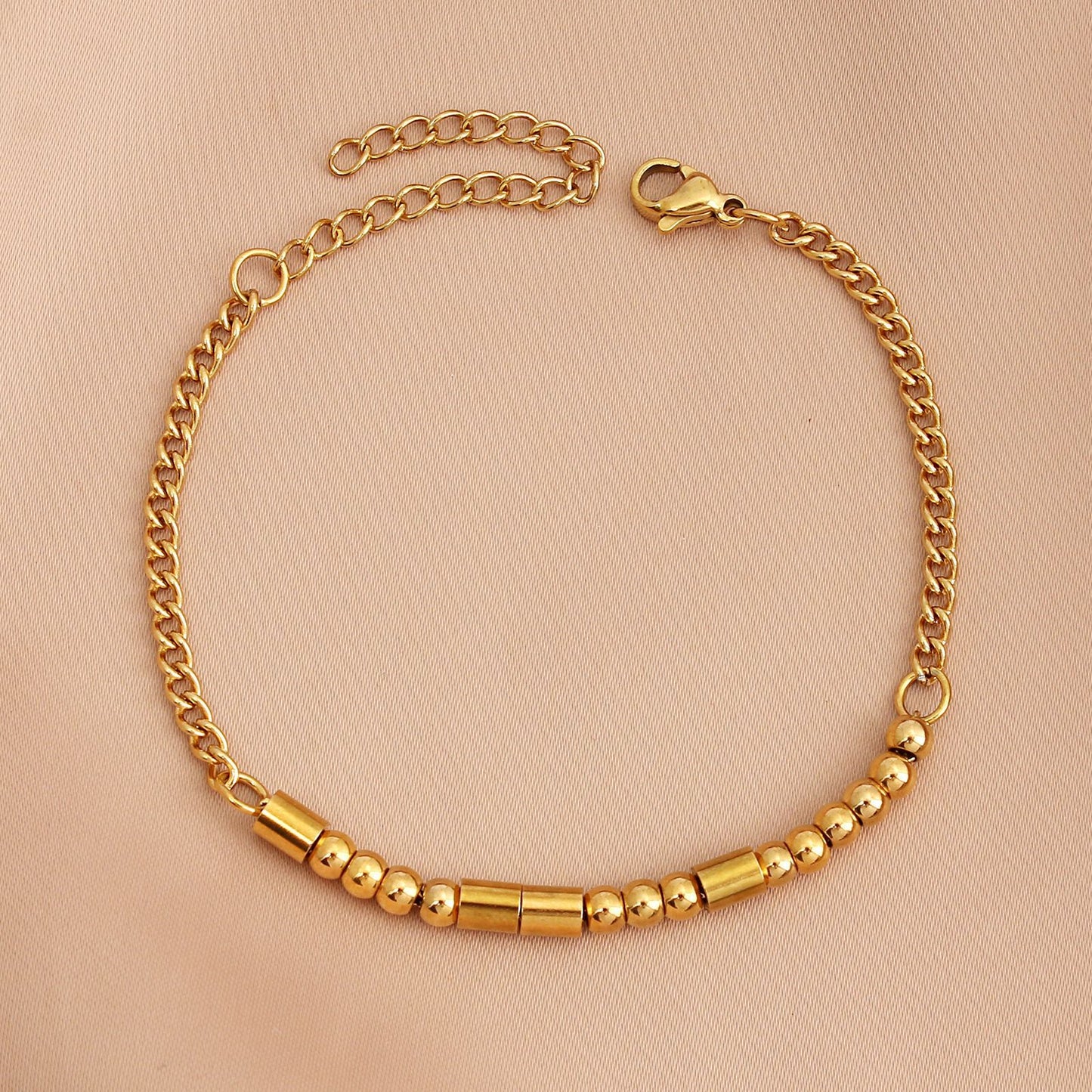 Simple Style Classic Style Geometric 304 Stainless Steel 18K Gold Plated Bracelets In Bulk