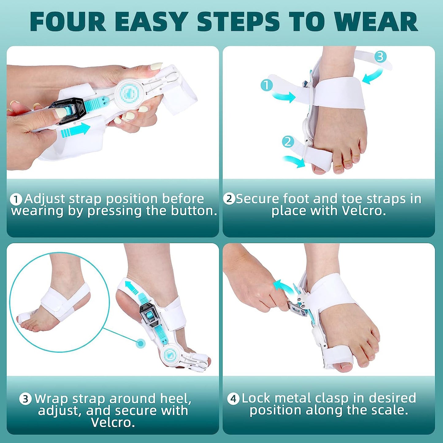 Enhanced Version Foot Protector SEBs Hallux Valgus Brace Female Day and Night Use Large Toe Cover Male Toe Separator Sole Cover