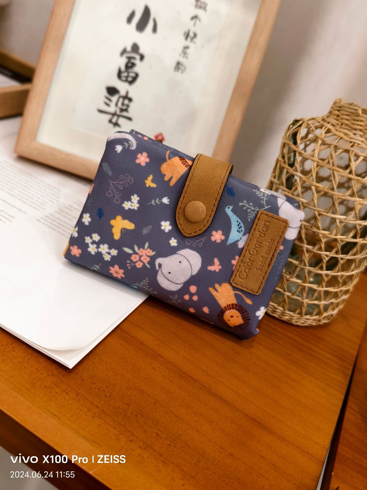 Women's Animal Flower Pu Leather Hidden Buckle Wallets