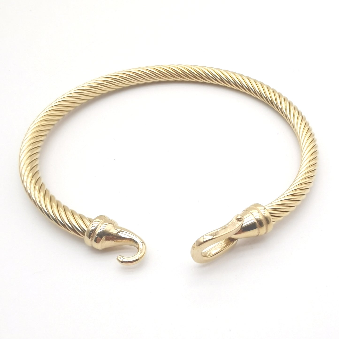 Simple Style Solid Color 304 Stainless Steel Bangle In Bulk