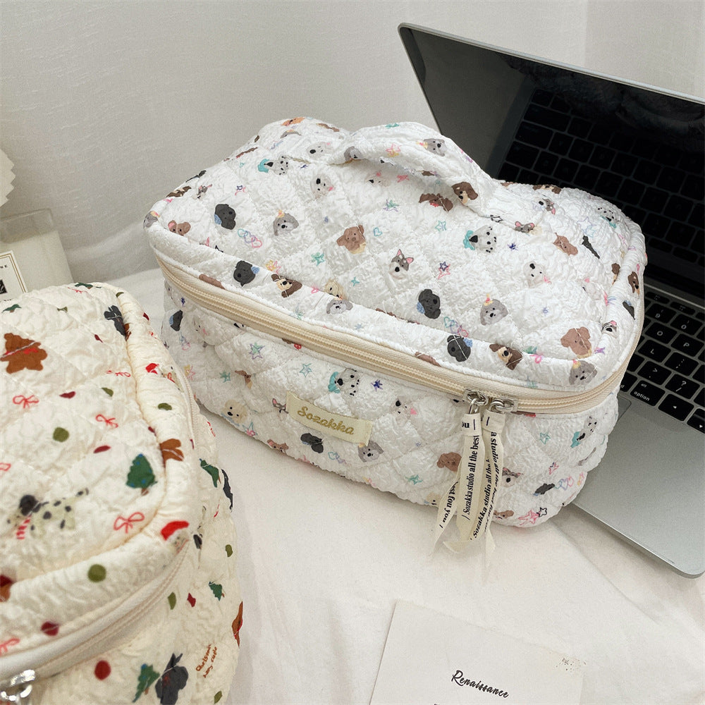 Streetwear Cartoon Polyester Square Makeup Bags