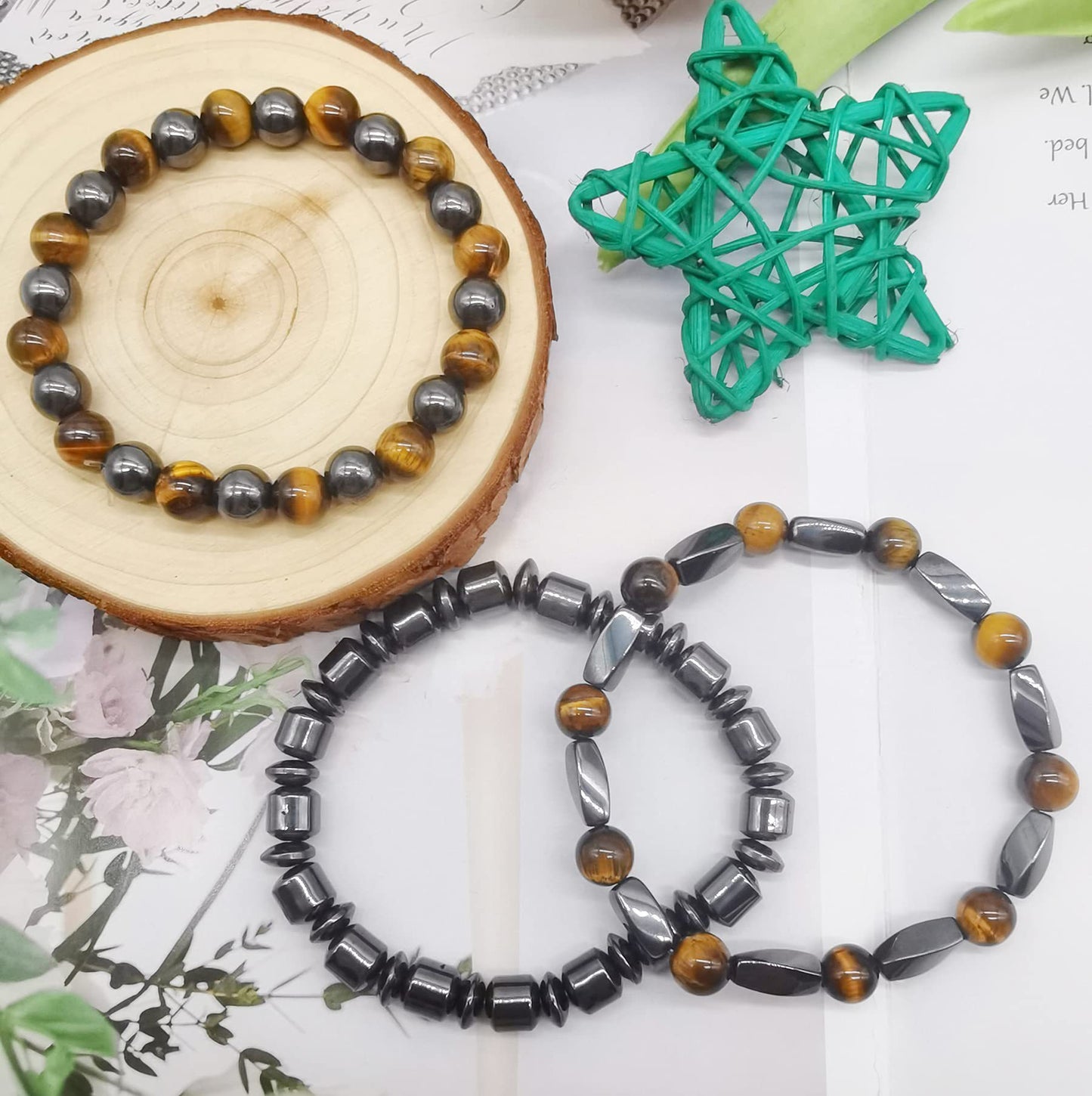 casual multicolor natural stone beaded handmade bracelets