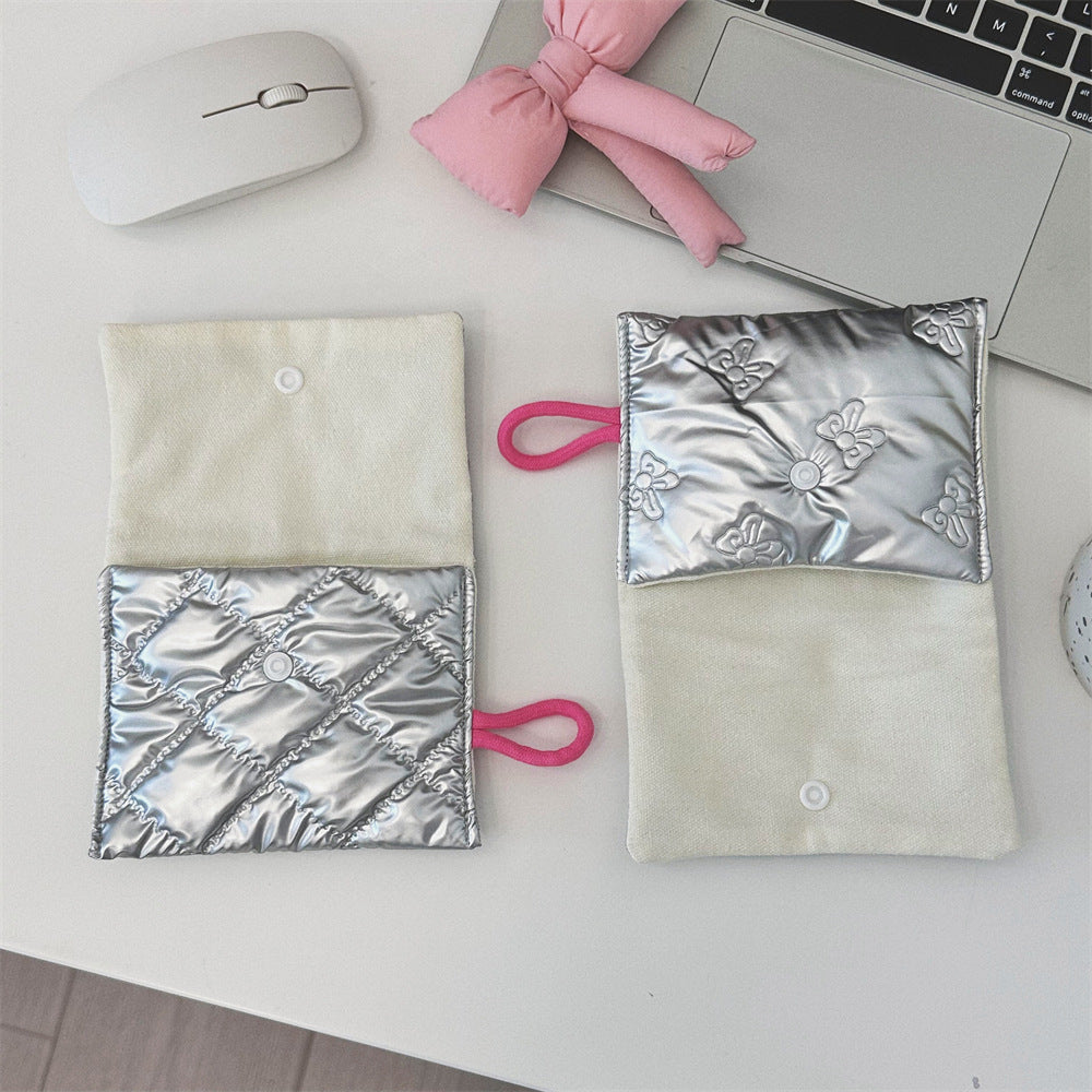 Streetwear Geometric pu Square Makeup Bags