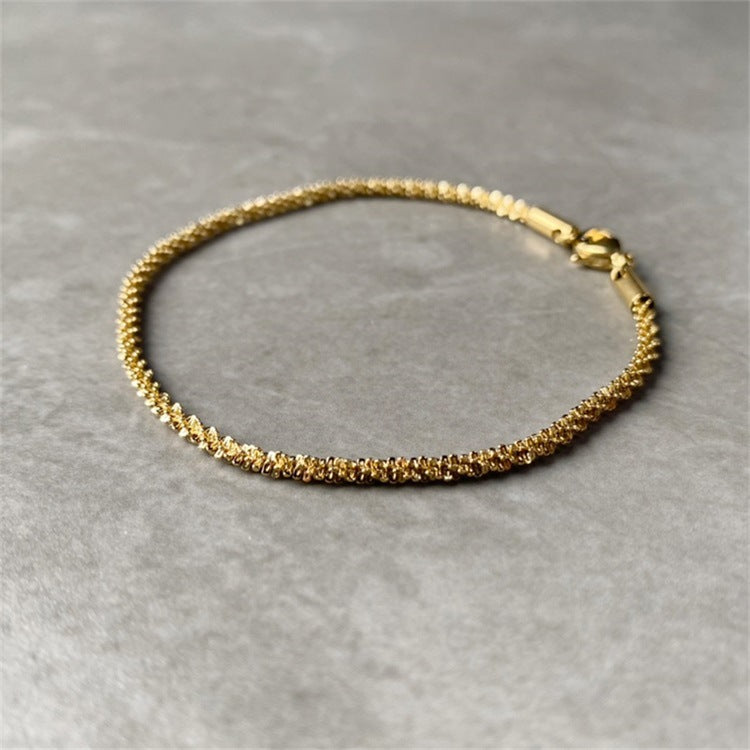 Simple Style Geometric Stainless Steel 14K Gold Plated Bracelets In Bulk