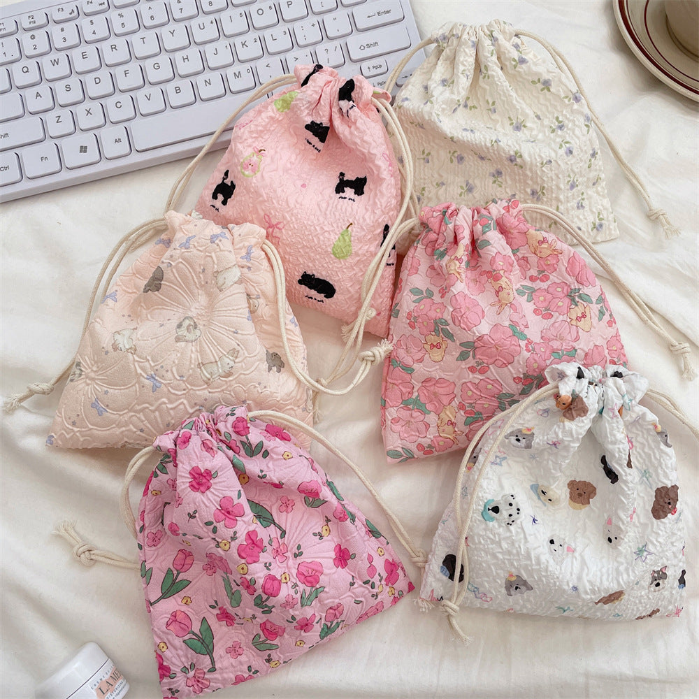 Streetwear Animal Polyester Square Makeup Bags