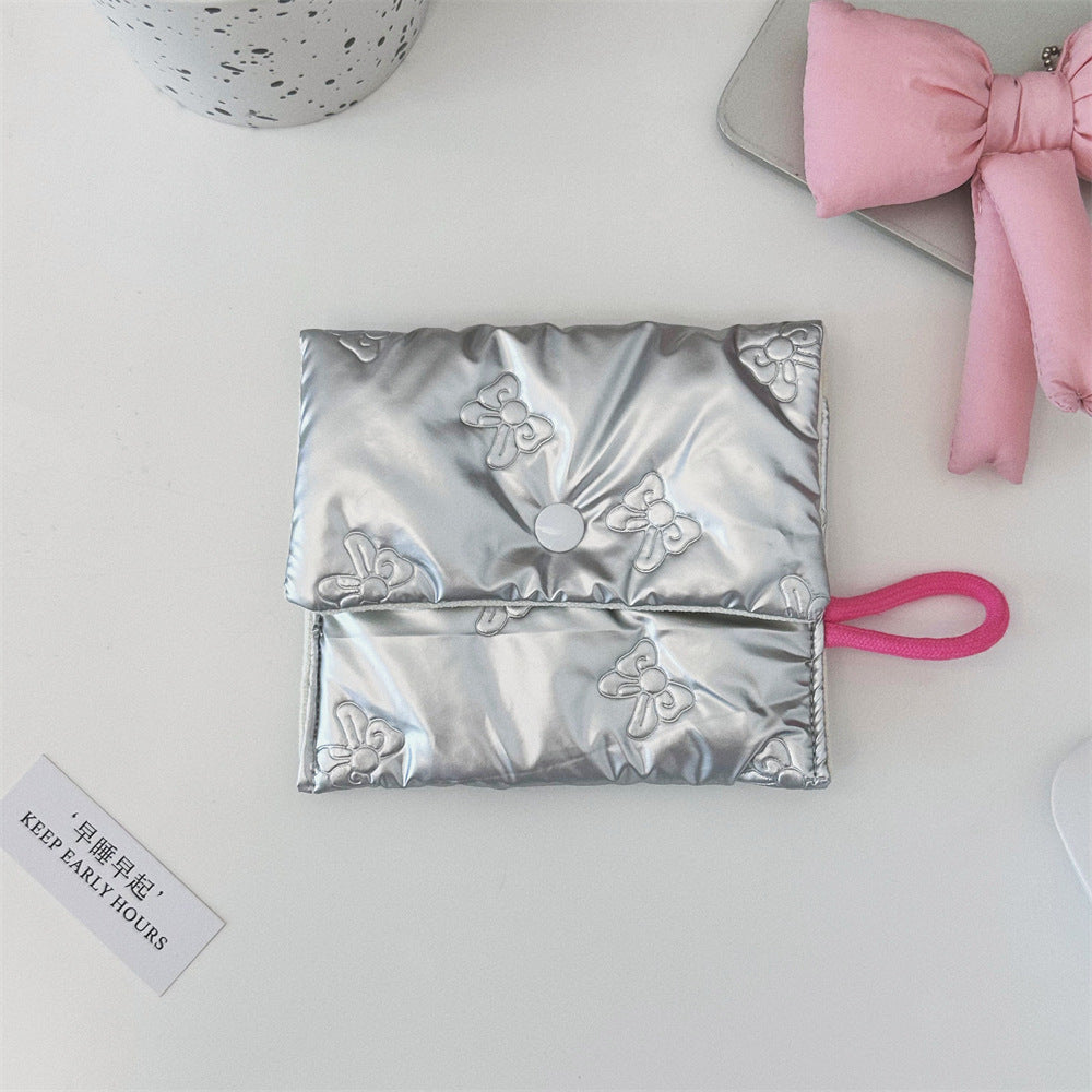 Streetwear Geometric pu Square Makeup Bags