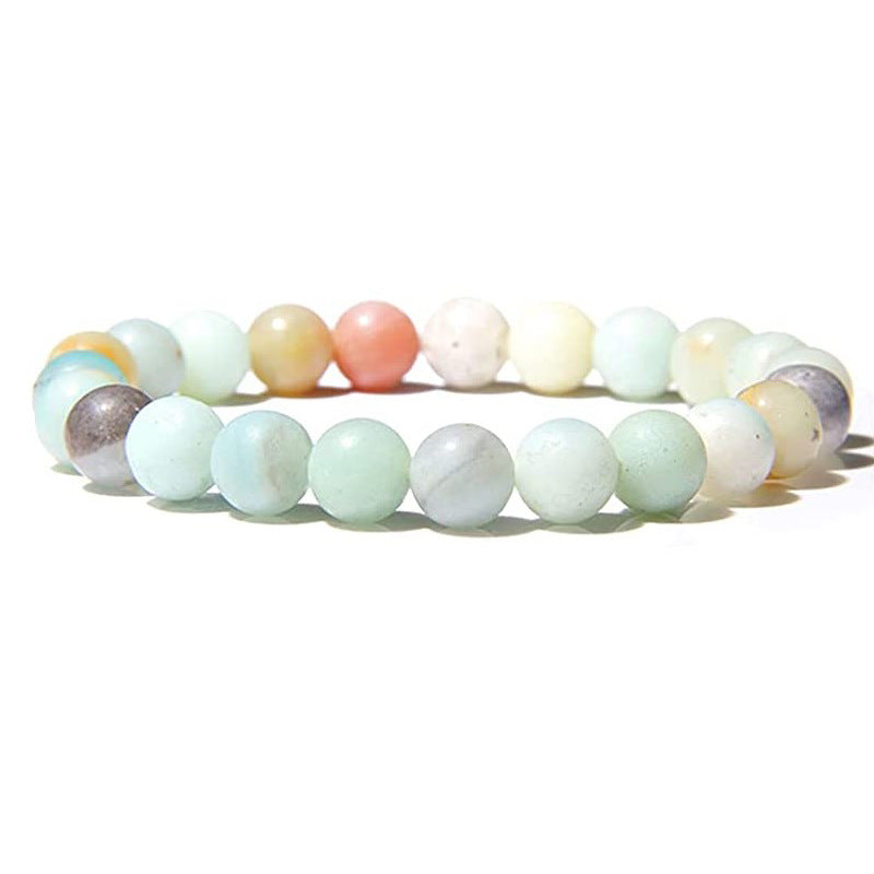 retro geometric natural stone agate bracelets - CEJEW