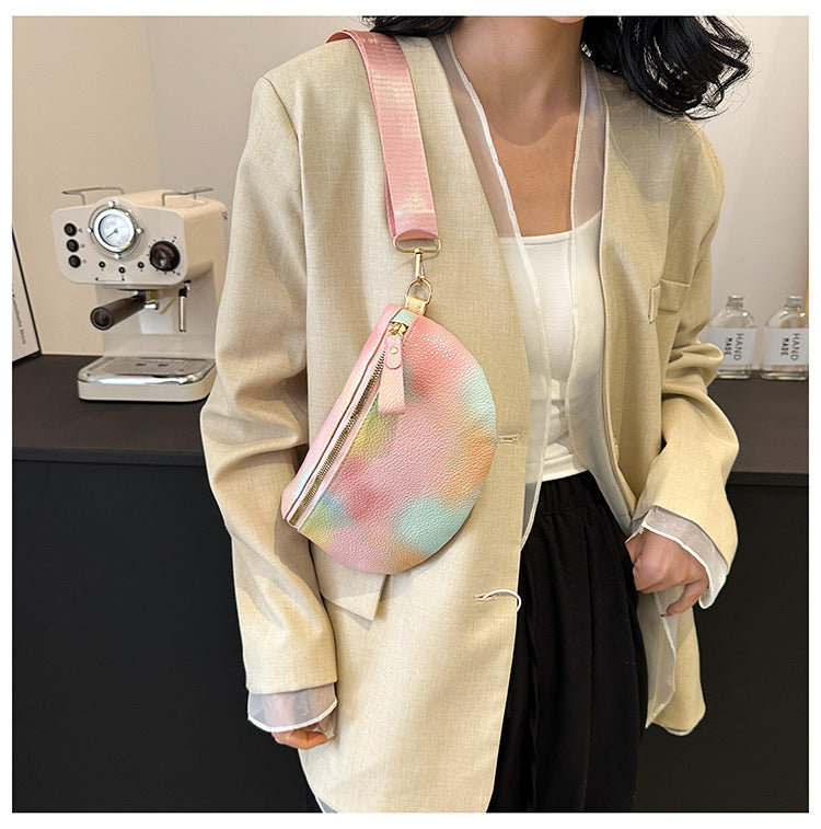 Women's Elegant Streetwear Multicolor PU Waist Bags