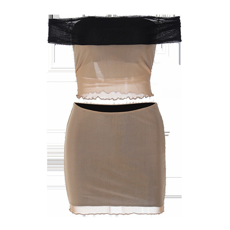 Holiday Women's Vacation Simple Style Solid Color Spandex Polyester Skirt Sets Skirt Sets