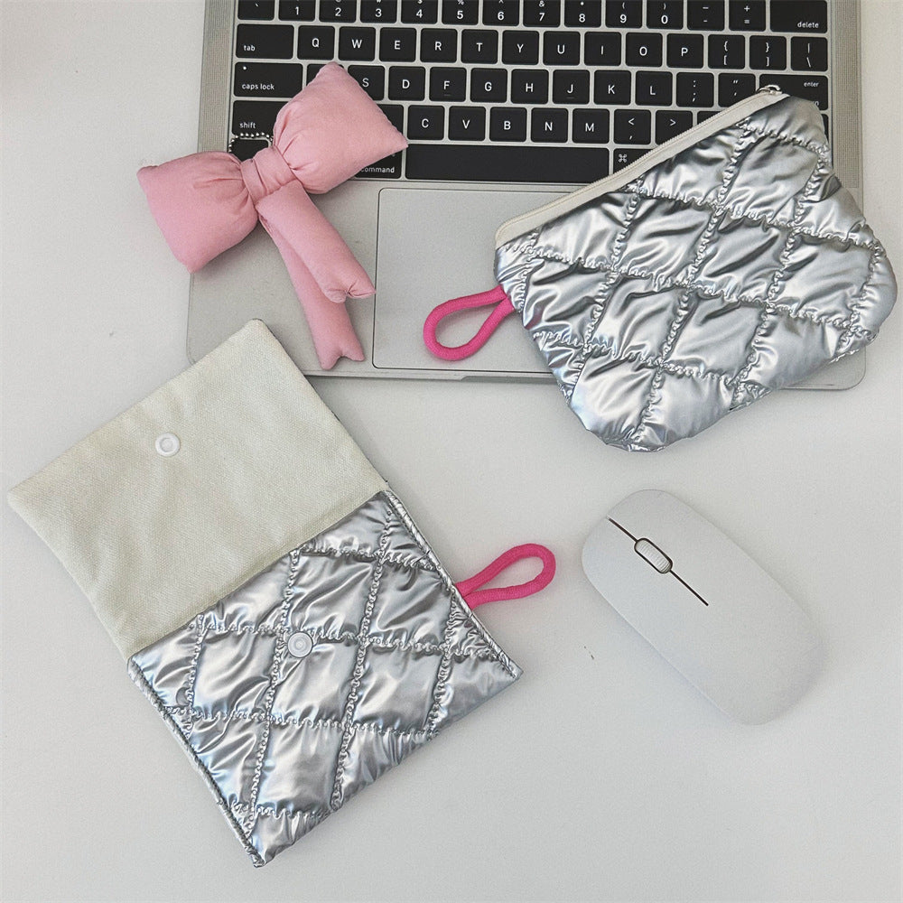 Streetwear Geometric pu Square Makeup Bags