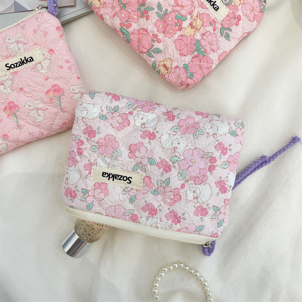 Streetwear Cartoon Polyester Square Makeup Bags