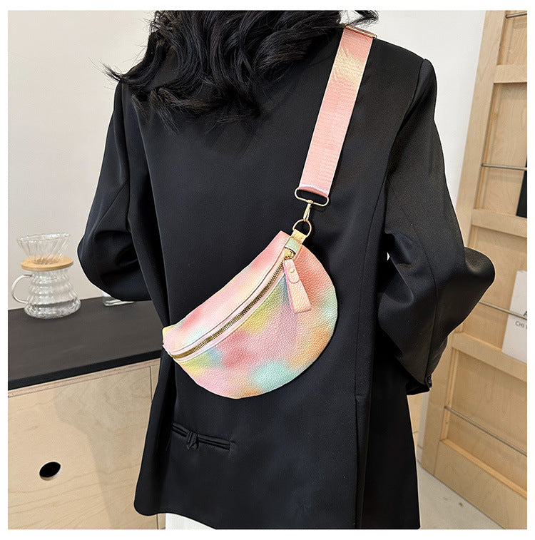 Women's Elegant Streetwear Multicolor PU Waist Bags