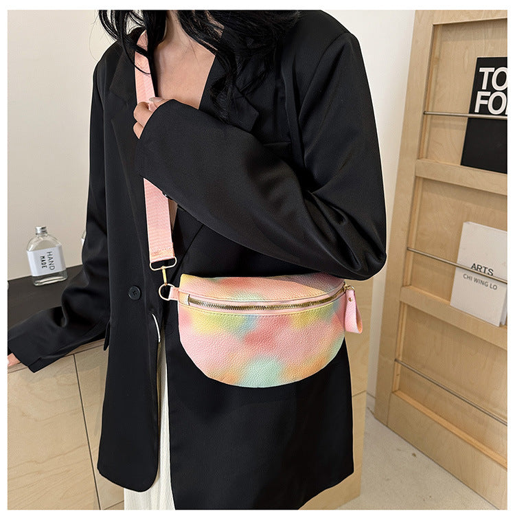 Women's Elegant Streetwear Multicolor PU Waist Bags