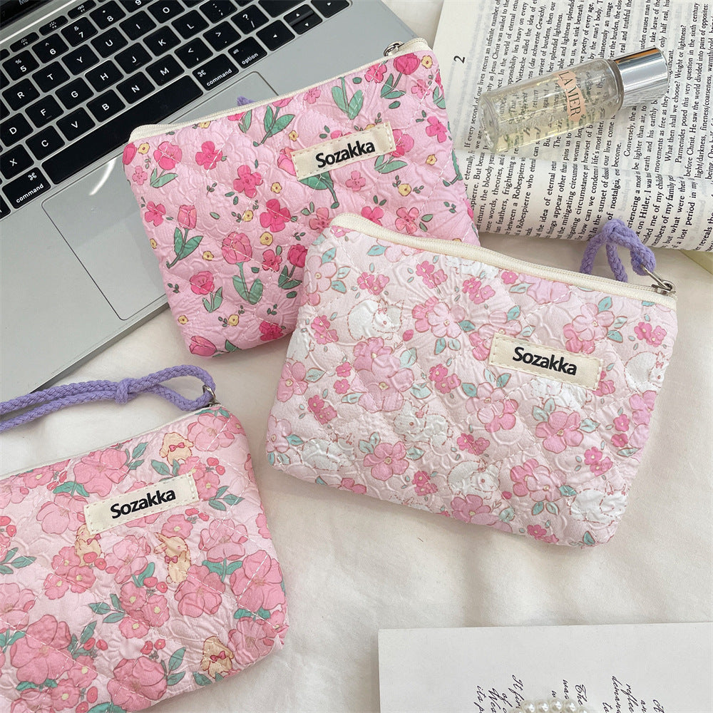 Streetwear Cartoon Polyester Square Makeup Bags