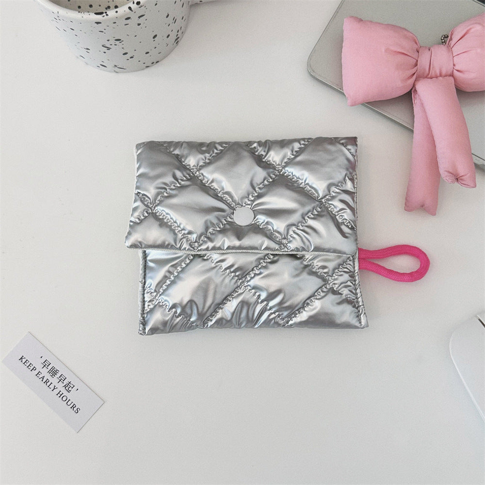 Streetwear Geometric pu Square Makeup Bags