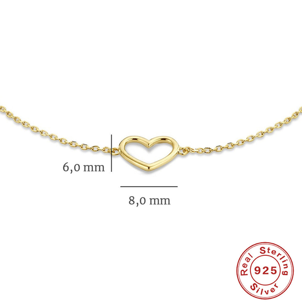 925 Sterling Silver cable chain Bracelets Simple Style