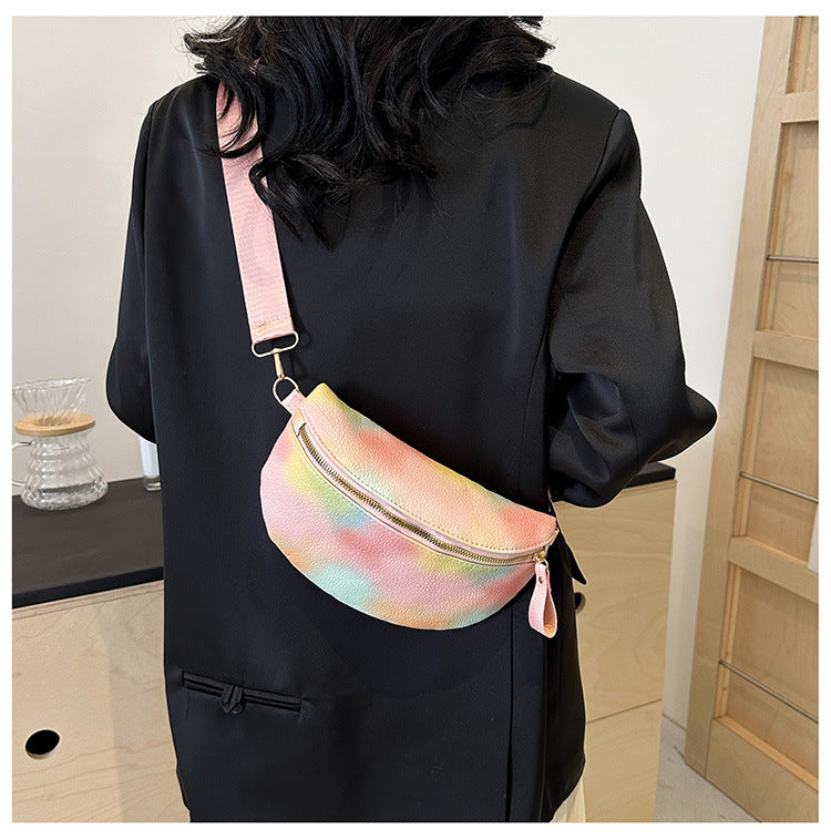 Women's Elegant Streetwear Multicolor PU Waist Bags