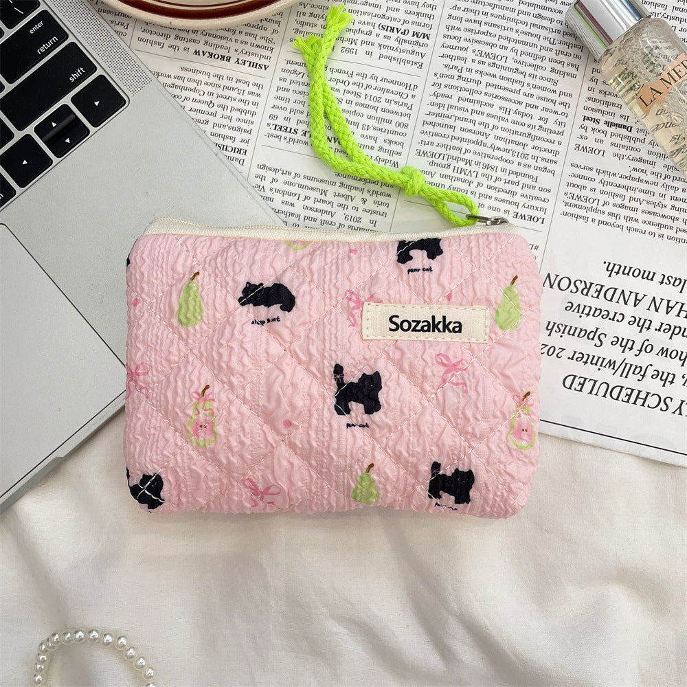 Streetwear Cartoon Polyester Square Makeup Bags