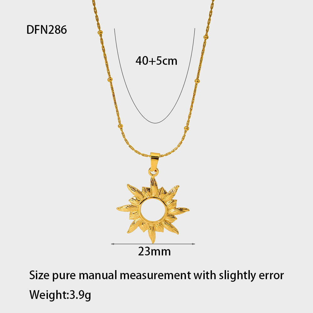 Jewelry Vacation Simple Style Star 304 Stainless Steel Plating Pendant Necklace