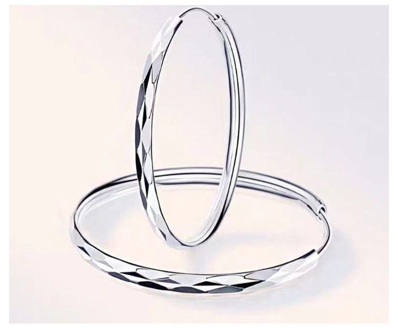 1 Pair Elegant Simple Style Geometric Plating Copper Hoop Earrings