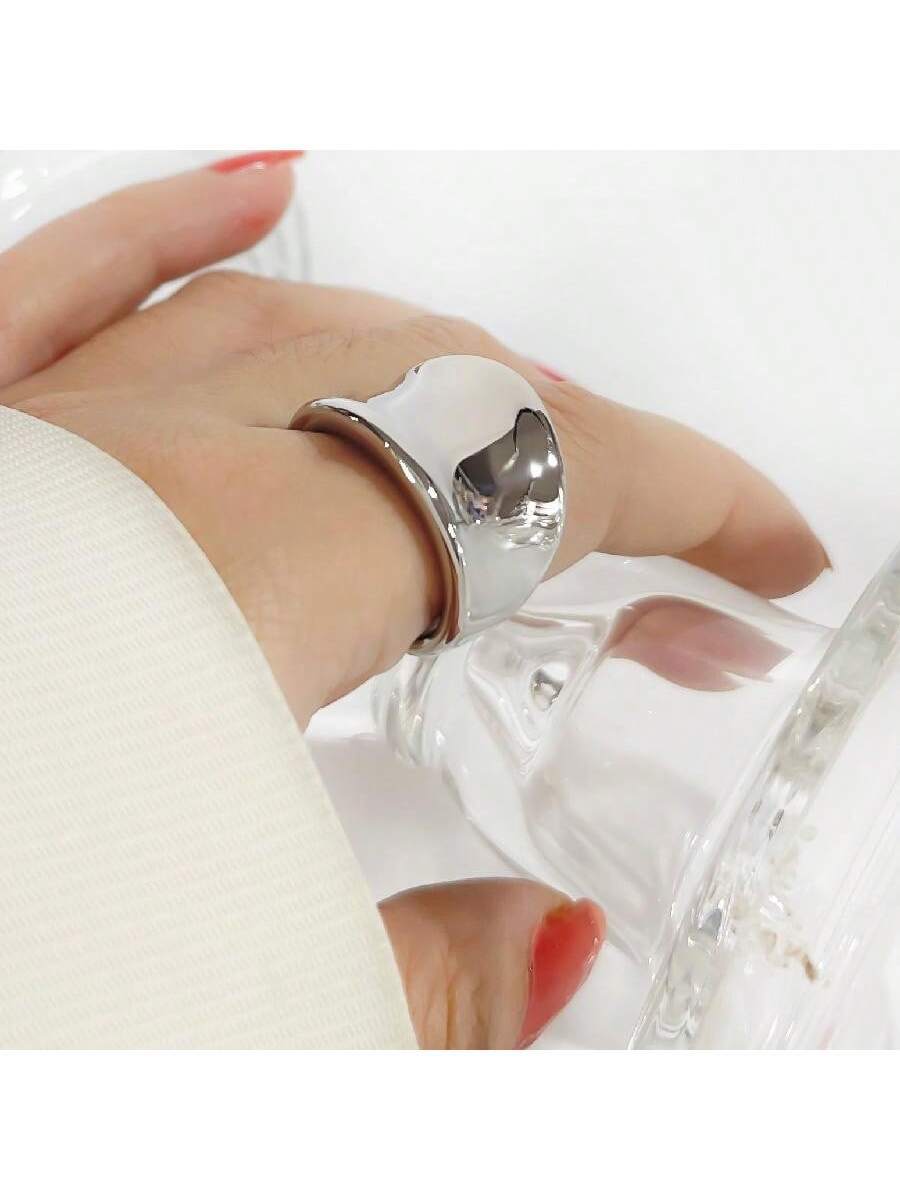 Jewelry Simple Style Classic Style Geometric 316L Stainless Steel  Plating Rings