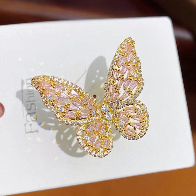 Copper Plating Butterfly Open Rings