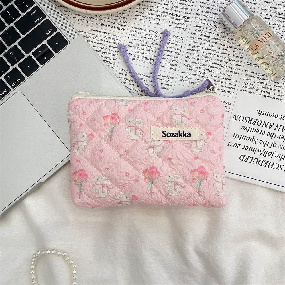 Streetwear Cartoon Polyester Square Makeup Bags