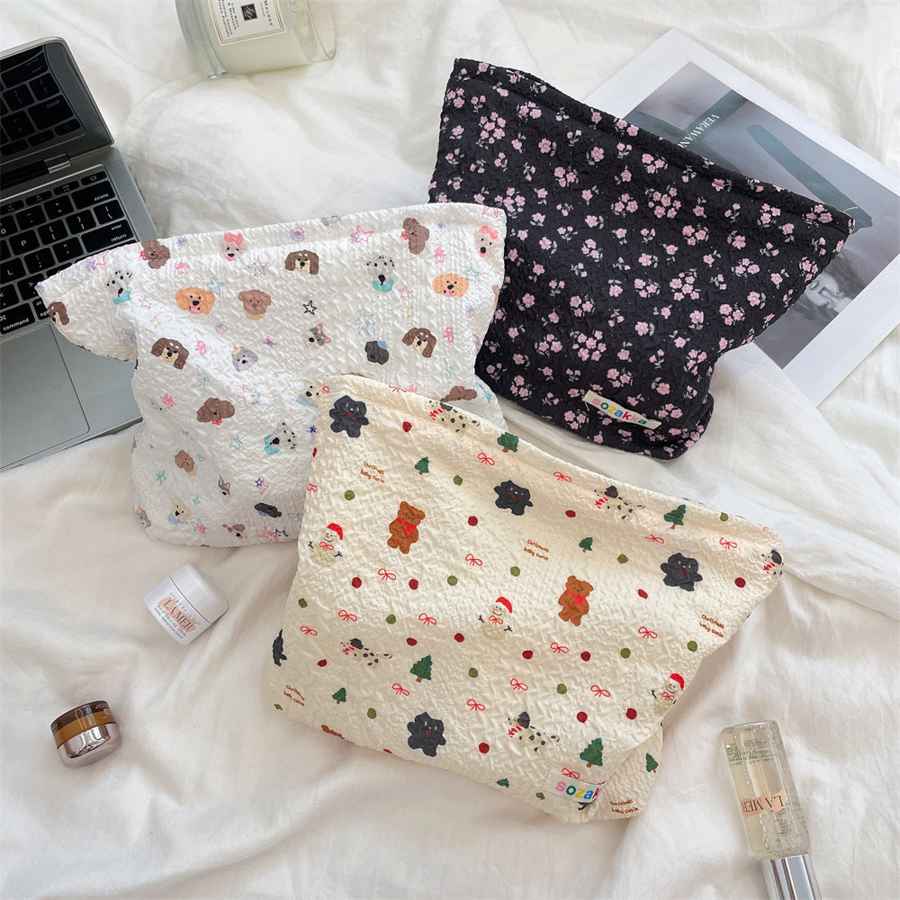 Streetwear Cartoon Polyester Square Makeup Bags