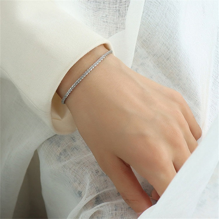 Simple Style Geometric Stainless Steel 14K Gold Plated Bracelets In Bulk