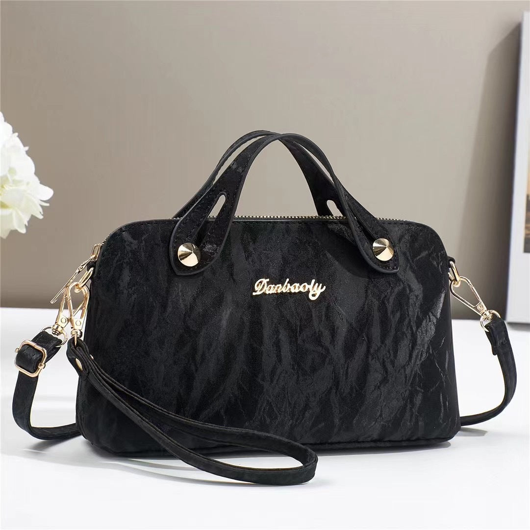 Women's Small PU Solid Color Streetwear Square Zipper Square Bag