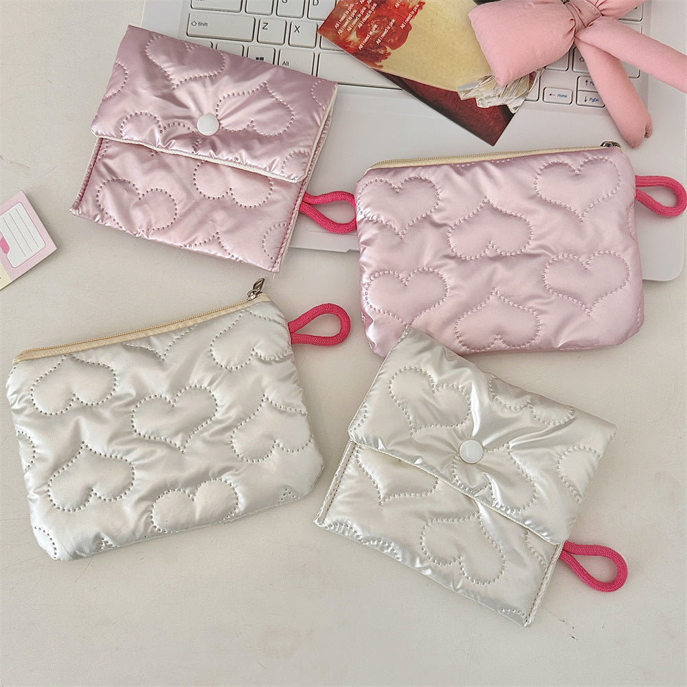 Streetwear Geometric pu Square Makeup Bags