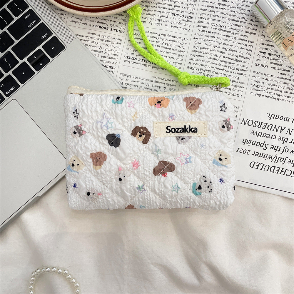 Streetwear Cartoon Polyester Square Makeup Bags