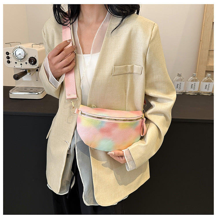 Women's Elegant Streetwear Multicolor PU Waist Bags