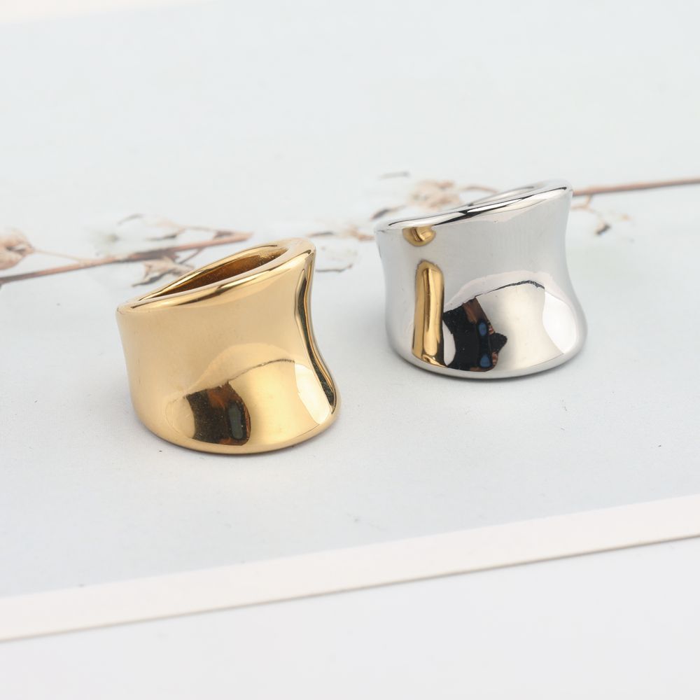 Jewelry Lady Geometric Titanium Steel Rings