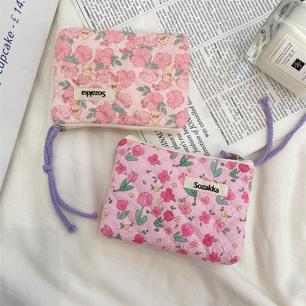 Streetwear Cartoon Polyester Square Makeup Bags