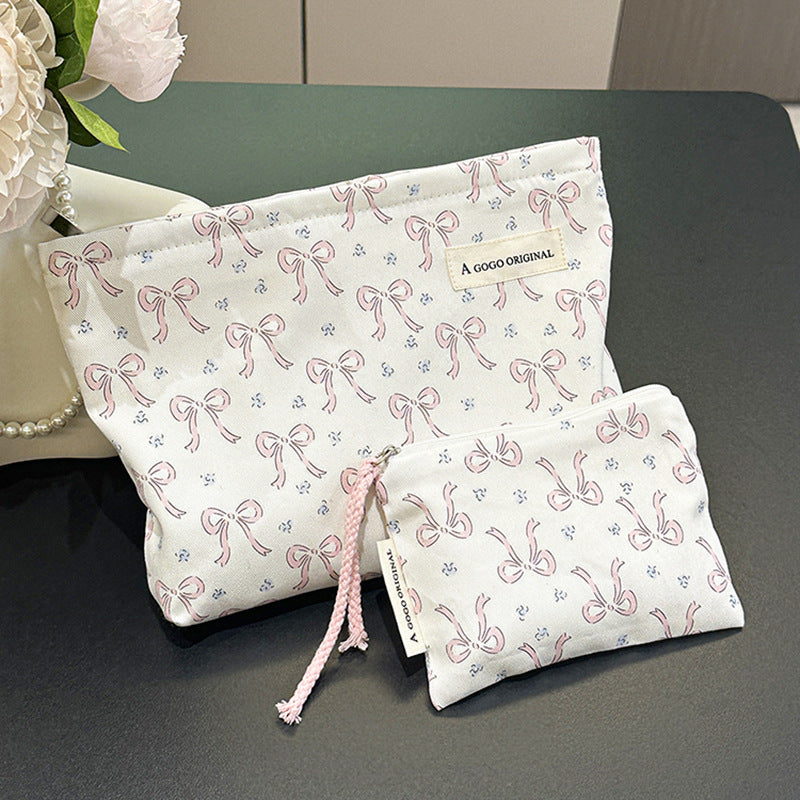 Elegant Streetwear Geometric Polyester Square Makeup Bags