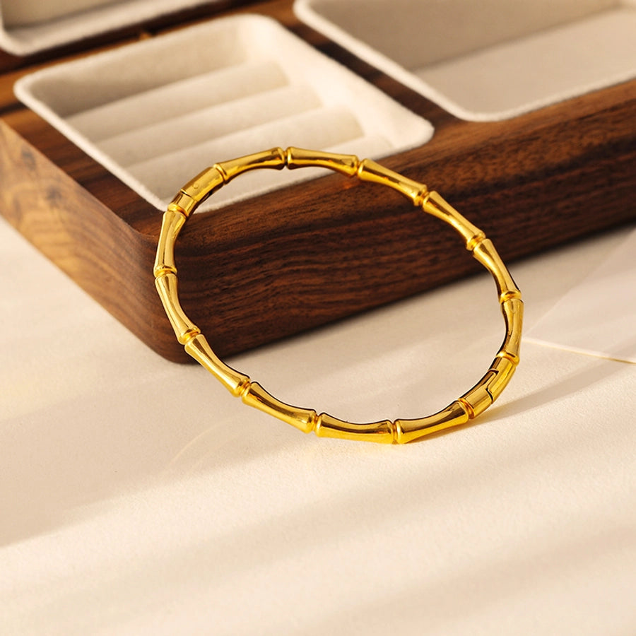 Elegant Luxurious Simple Style Solid Color 304 Stainless Steel Stainless Steel Bracelets In Bulk