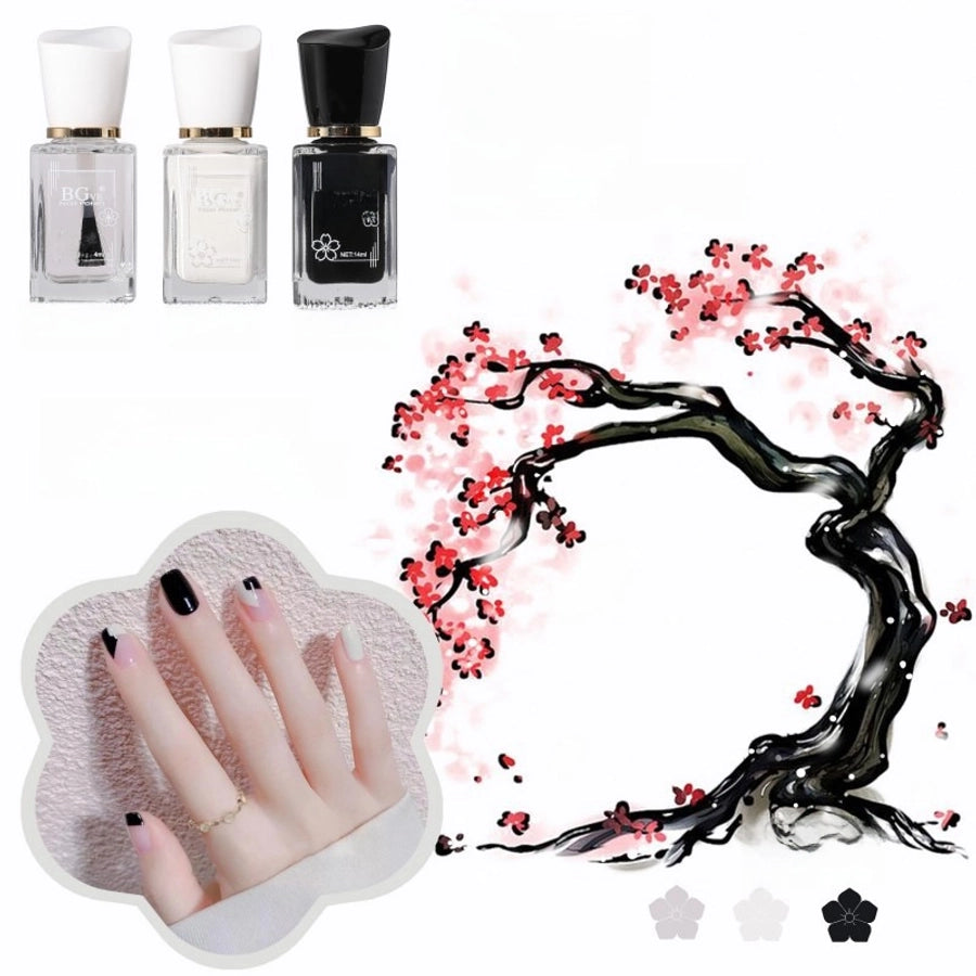 Bgve Nail Polish Long-lasting Quick-drying Transparent Nude Color Jelly Pink   Whitening Oil-based Nail Polish