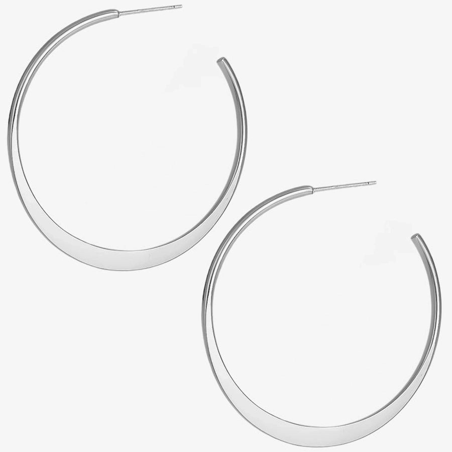 1 Pair Casual Simple Style Streetwear Solid Color Irregular Plating 304 Stainless Steel Earrings