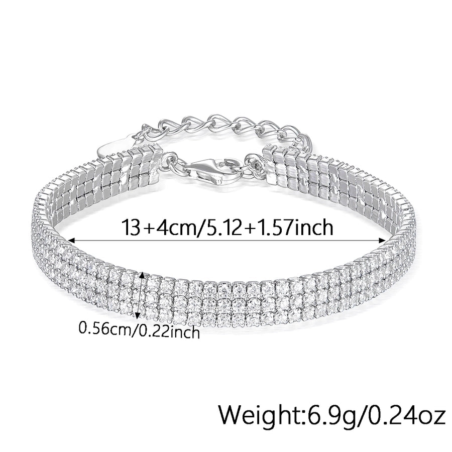 925 Sterling Silver Bracelets Elegant Glam