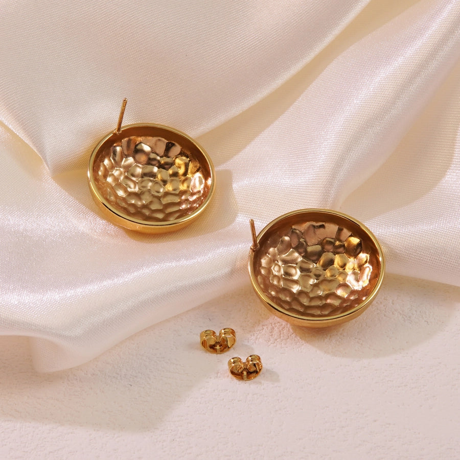 1 Pair Simple Style Classic Style Commute Geometric 304 Stainless Steel Imitation Gold  Ear Studs