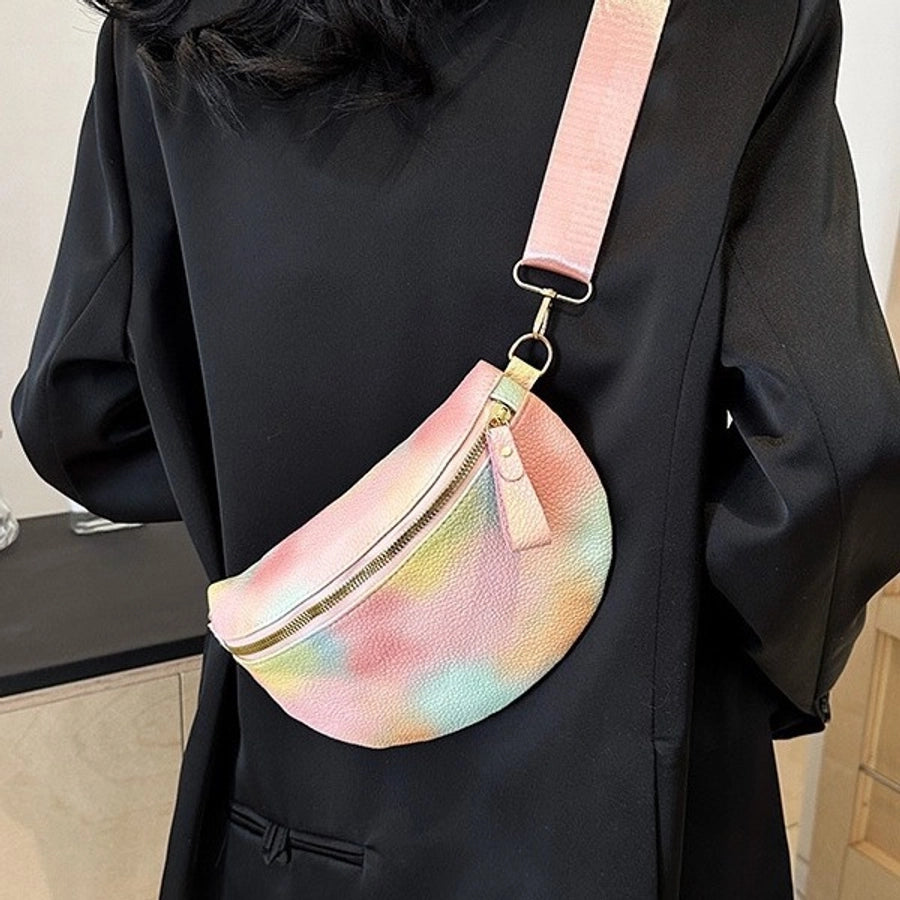 Women's Elegant Streetwear Multicolor PU Waist Bags