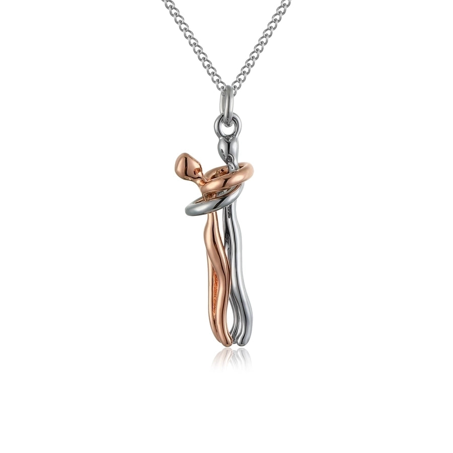 304 Stainless Steel Copper Color Block Copper Necklaces