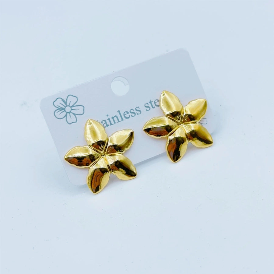 1 Pair Sweet Simple Style Butterfly Bow Knot 304 Stainless Steel Ear Studs