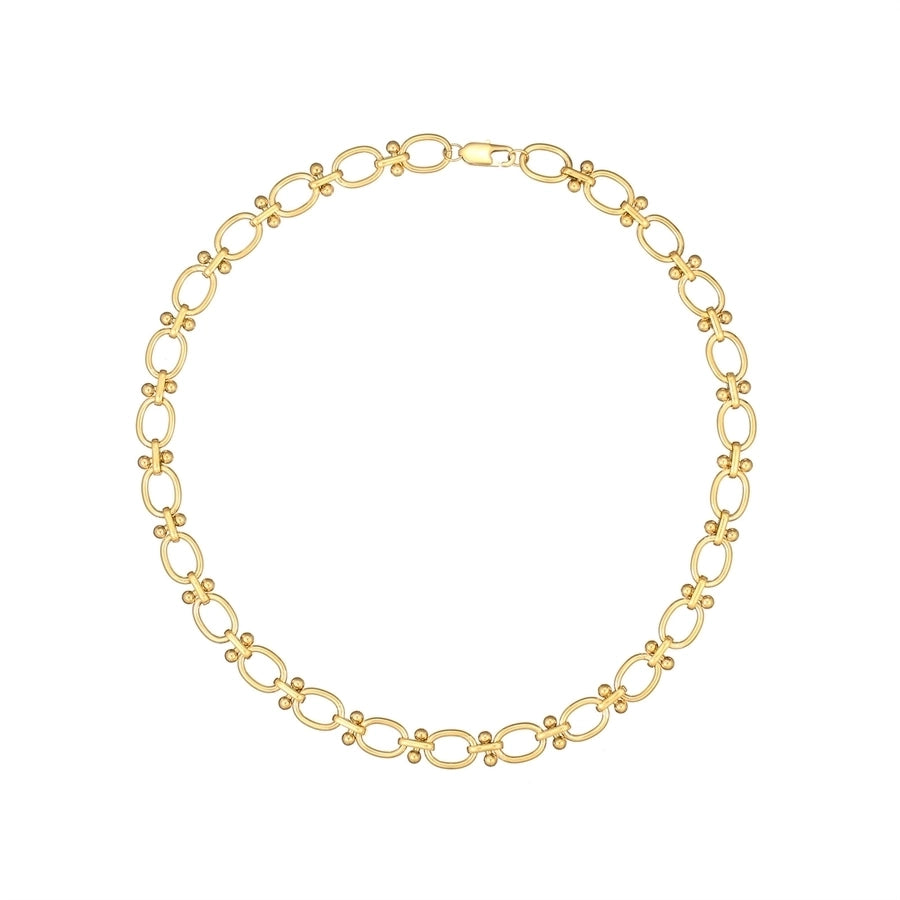 Jewelry Simple Style Classic Style Streetwear Solid Color 304 Stainless Steel Gold Plated Bracelets Necklace