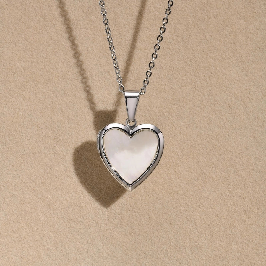 Jewelry Simple Style Heart Shape 201 Stainless Steel Pendant Necklace